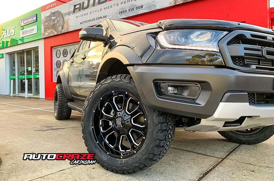 FORD RANGER BUCK 25 XD GLOSS BLACK MILLED ACCENTS